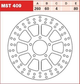 Гальмівний диск TRW TRW MST409