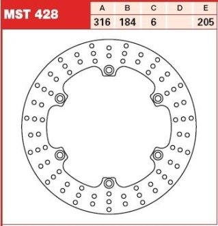 Тормозной диск TRW TRW MST428