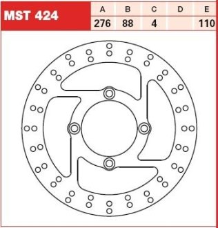 Тормозной диск TRW TRW MST424 (фото 1)