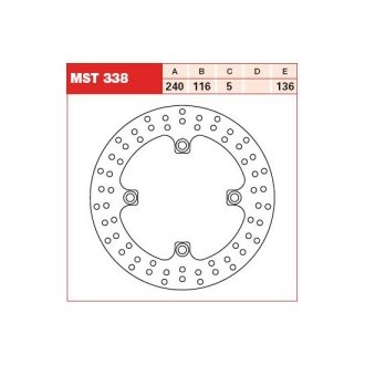 Гальмівний диск TRW MST338