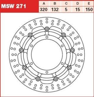 Гальмівний диск TRW TRW MSW271 (фото 1)