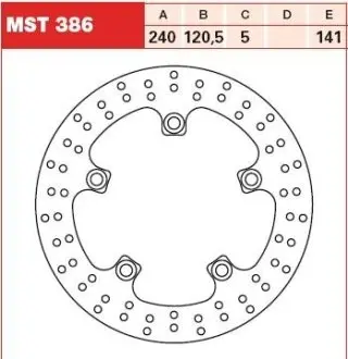 Тормозной диск TRW TRW MST386