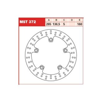 Гальмівний диск TRW TRW MST372