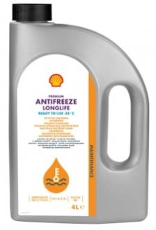 Антифриз-концентрат 4 л червоний SHELL SHELL COOL LL E CONC.4L (фото 1)