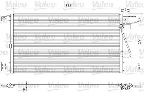 Радіатор кондиціонера VALEO 815065