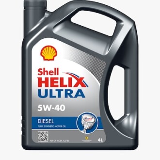 Масло моторн. Helix Diesel Ultra SAE 5W-40 (Канистра 4л) SHELL 550046645