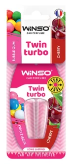 Освіжувач повітря з подвійною капсулою Twin Turbo - Bubble Gum & Cherry WINSO 538360