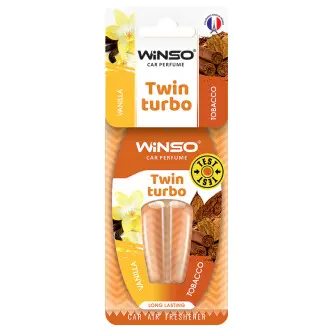 Освіжувач повітря з подвійною капсулою Twin Turbo - Vanilla & Tobacco,(30шт./уп.) WINSO 538800