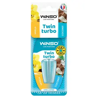 Освіжувач повітря з подвійною капсулою Twin Turbo - Vanilla & Coconut,(30шт./уп.) WINSO 538380
