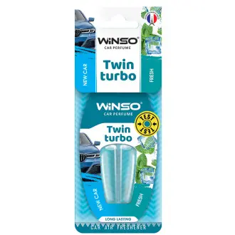 Освіжувач повітря з подвійною капсулою Twin Turbo - New Car & Fresh,(30шт,/уп.) WINSO 538770