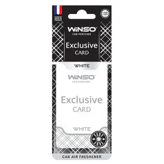 Освіжувач повітря Exclusive, целюлозний ароматизатор, White, (50шт/ящ.) WINSO 533180