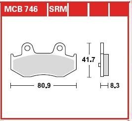 Гальмівна колодка (диск) TRW TRW MCB746SRM