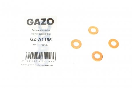 Шайба під форсунку Citroen C1/C2/C3 1.4 HDI 01- (к-кт 4шт) GAZO GZ-A1155