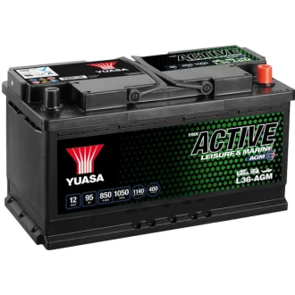 Тяговый аккумулятор L36-AGM 95 Ач 12 В YUASA L36AGM