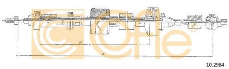 Трос зчеплення COFLE 10.2984