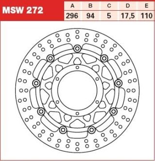 Гальмівний диск TRW TRW MSW272