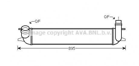 Интеркулер RENAULT LAGUNA (2008) 2.0 DCI COOLING AVA RTA4462 (фото 1)