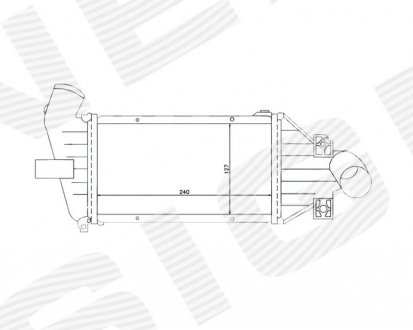 Радіатор охолодження повітря (інтеркулер) SIGNEDA RI96863