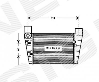 Радіатор охолодження повітря (інтеркулер) SIGNEDA RI96709