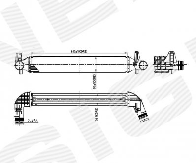 Радіатор охолодження повітря (інтеркулер) SIGNEDA RI96530