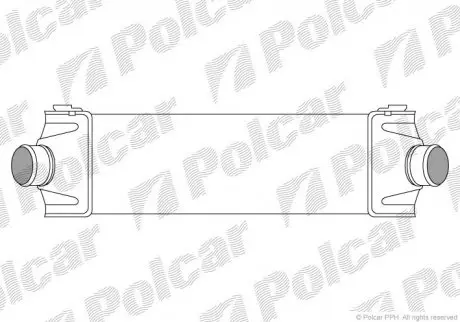 Інтеркулер Ford Tranzit 2.4Tdci 06- POLCAR 3248J8-1
