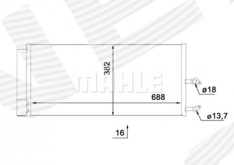 РАДИАТОР КОНДИЦИОНЕРА SIGNEDA RC335549MH