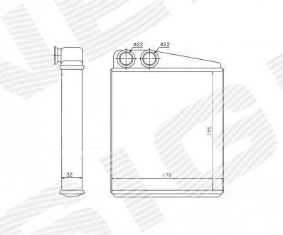 РАДИАТОР ОБОГРЕВА САЛОНА SIGNEDA RP70228