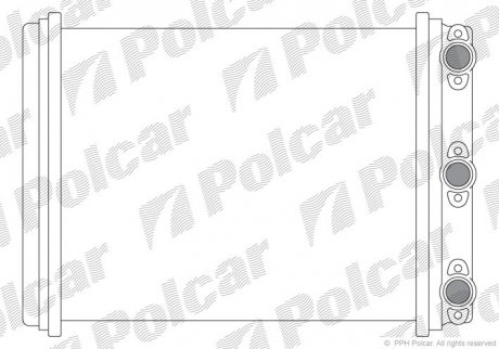 Радіатор пічки DB W 124 POLCAR 5014N8-1