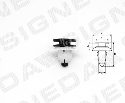 ПЛАСТМАССОВЫЕ КРЕПЛЕНИЯ SIGNEDA T22765