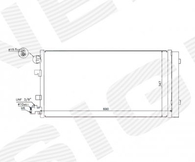 РАДИАТОР КОНДИЦИОНЕРА SIGNEDA RC940160