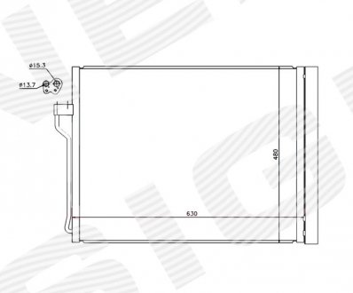 РАДИАТОР КОНДИЦИОНЕРА SIGNEDA RC940288 (фото 1)