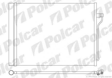 Радіатор кондиціонера POLCAR 2019K8C1 (фото 1)