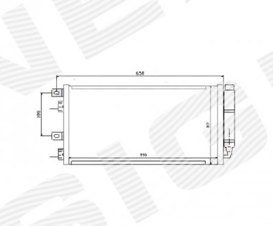 РАДИАТОР КОНДИЦИОНЕРА SIGNEDA RC94591