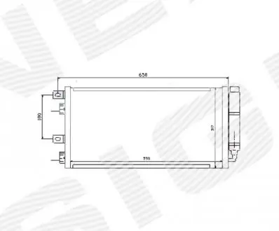 Радіатор кондиціонера SIGNEDA RC94591