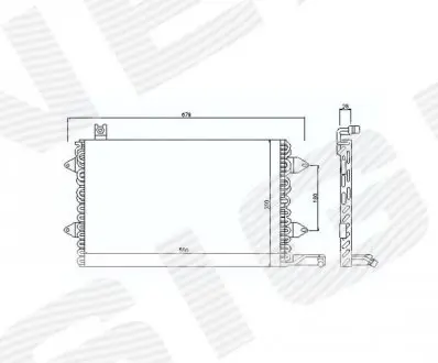Радіатор кондиціонера SIGNEDA RC94164