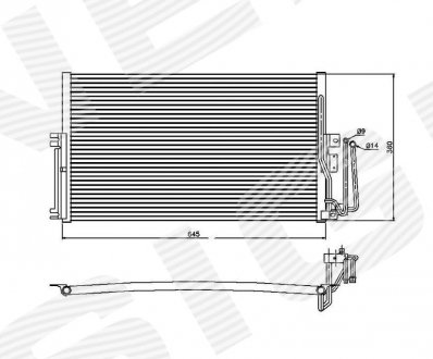 Радіатор кондиціонера SIGNEDA RC94234