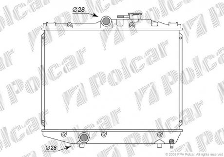 Радіатор охолодження POLCAR 8100081K