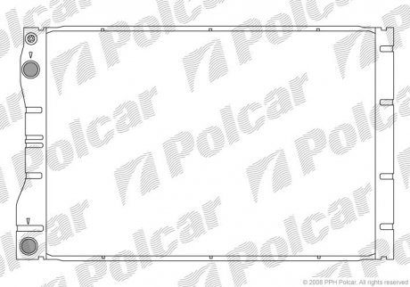 Радіатор охолодження POLCAR 6051081X (фото 1)