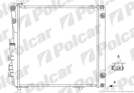 Радіатор охолодження POLCAR 502608-1