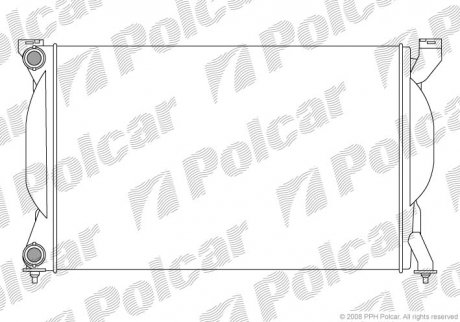 Радіатор охолодження POLCAR 133408-1 (фото 1)