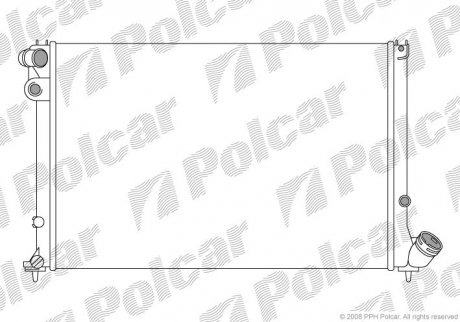 Радіатор охолодження POLCAR 232508A8 (фото 1)