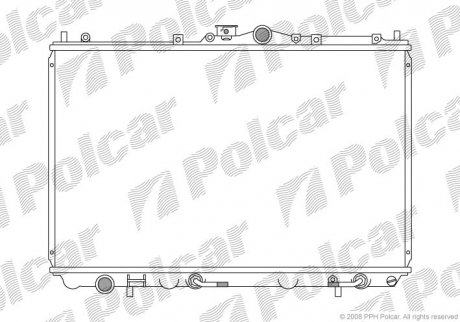 Радіатор охолодження POLCAR 521008-2 (фото 1)