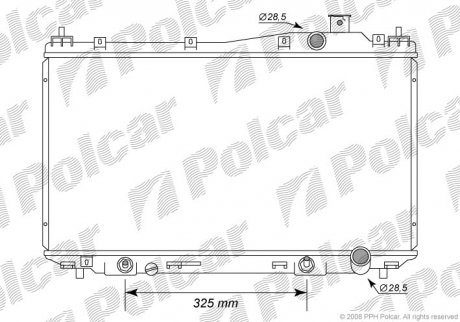 Радіатор охолодження POLCAR 382508-2