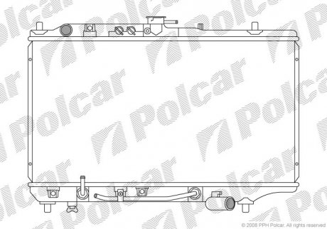 Радіатор охолодження POLCAR 450408-5 (фото 1)