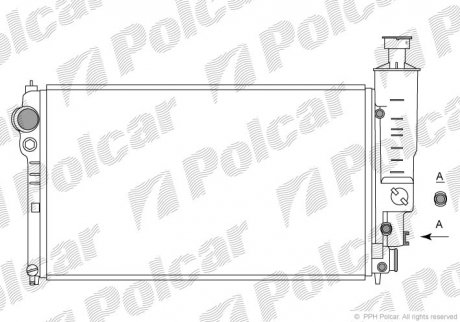 Радіатор охолодження POLCAR 574508-0 (фото 1)