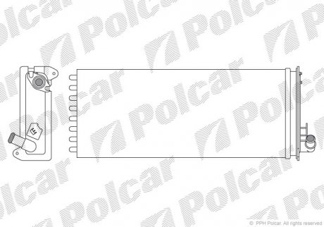 Радіатор обігріву POLCAR 5010N8-3