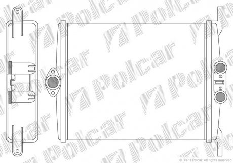 Радіатор обігріву POLCAR 5024N8-1