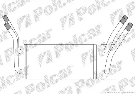 Радіатор обігріву POLCAR 3247N8-1