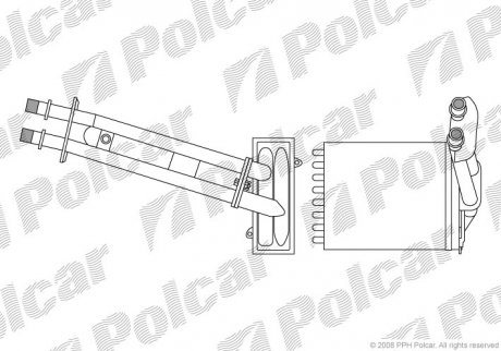 Радіатор обігріву POLCAR 3003N8-1