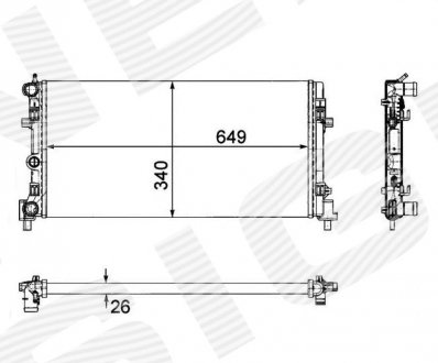 РАДИАТОР SIGNEDA RA640012Q